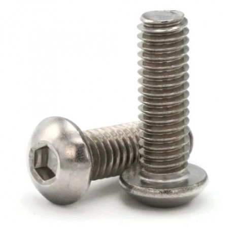Button head screw M3x16mm Stainless Steel x10 pcs - MOS-0129